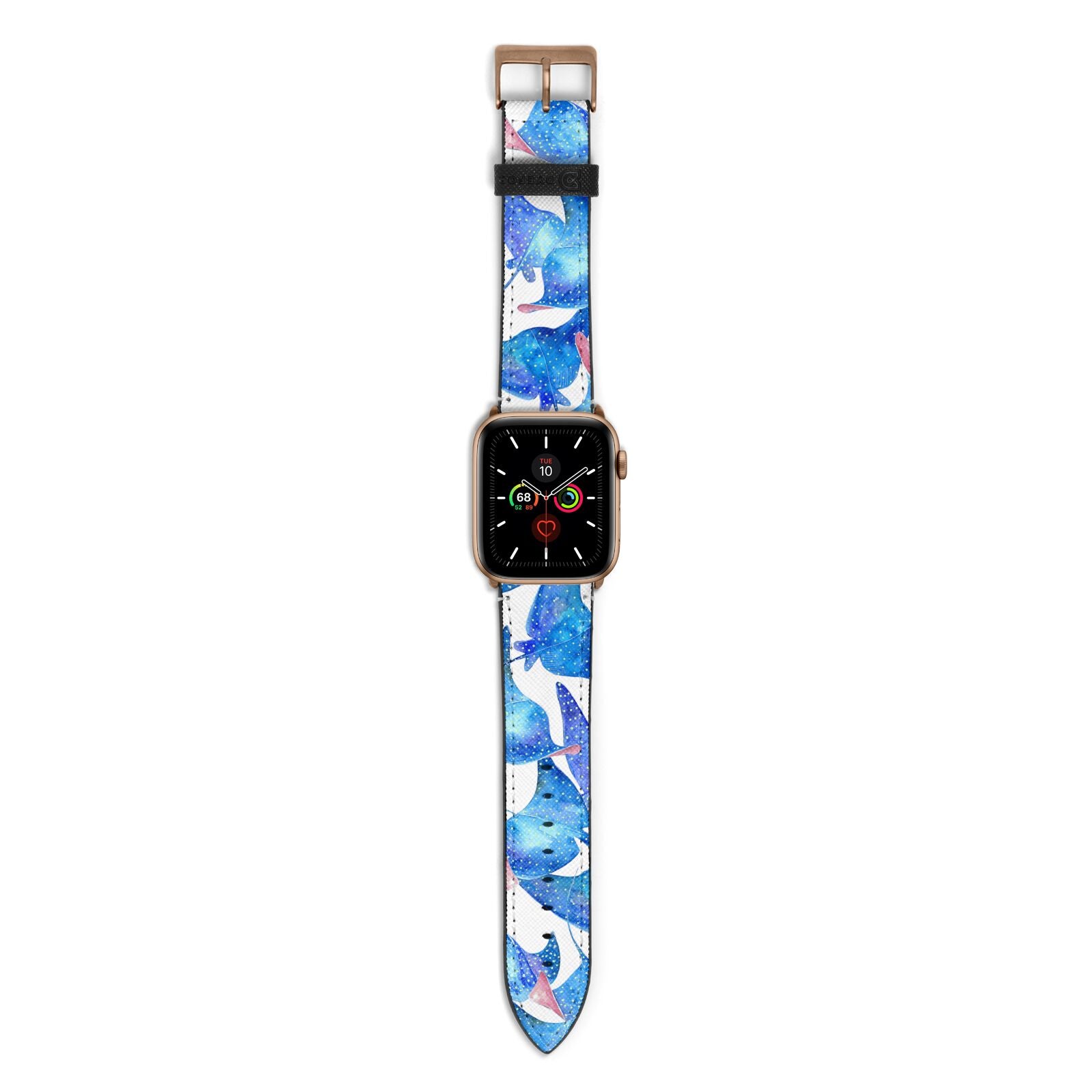 Devil Fish Apple Watch Strap with Gold Hardware