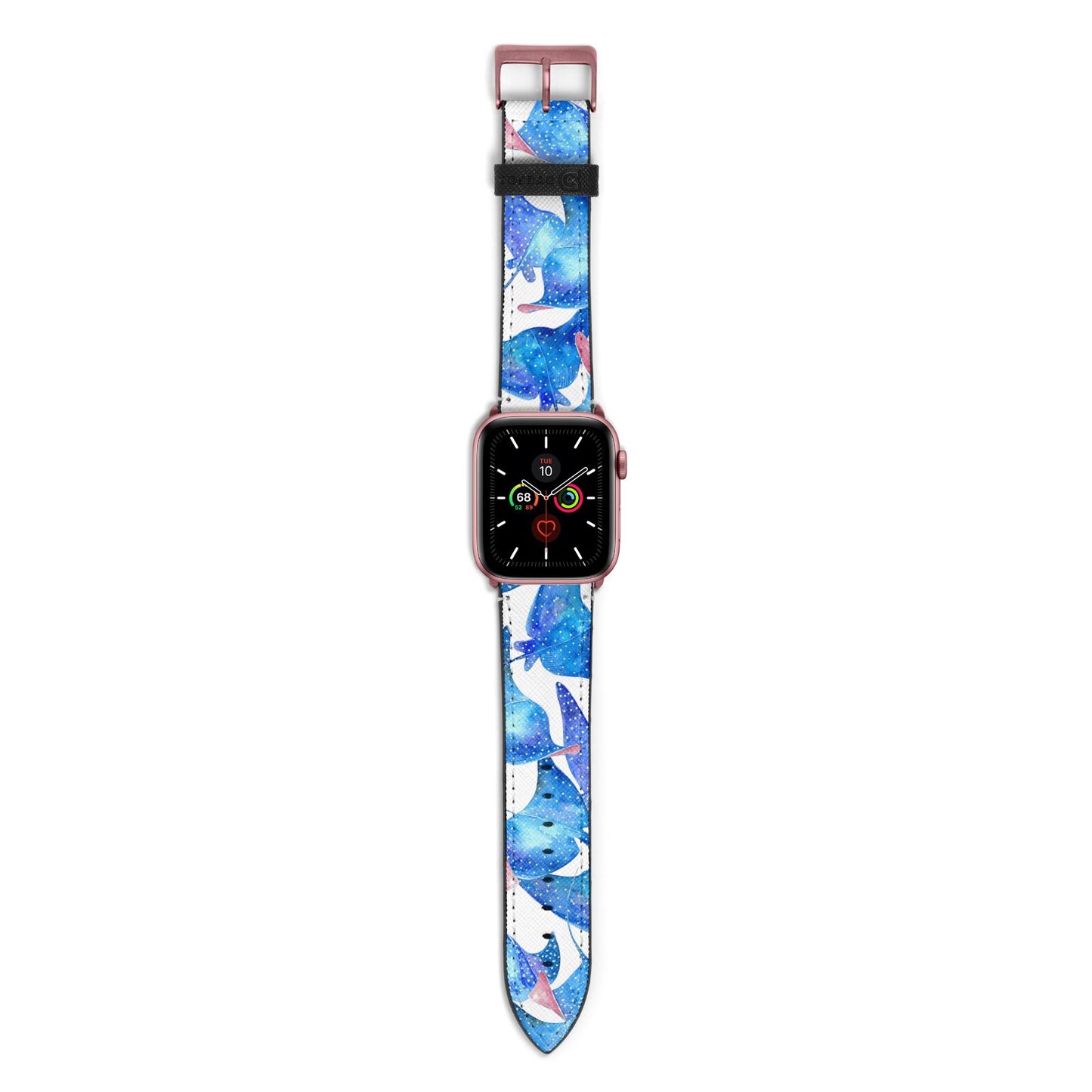 Devil Fish Apple Watch Strap with Rose Gold Hardware