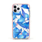 Devil Fish Apple iPhone 11 Pro in Silver with Pink Impact Case