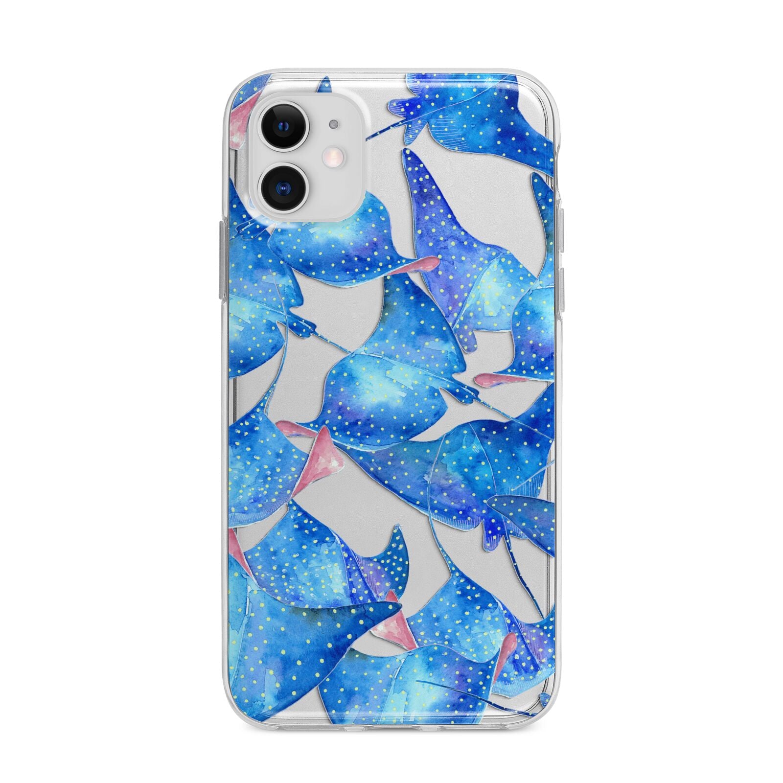 Devil Fish Apple iPhone 11 in White with Bumper Case