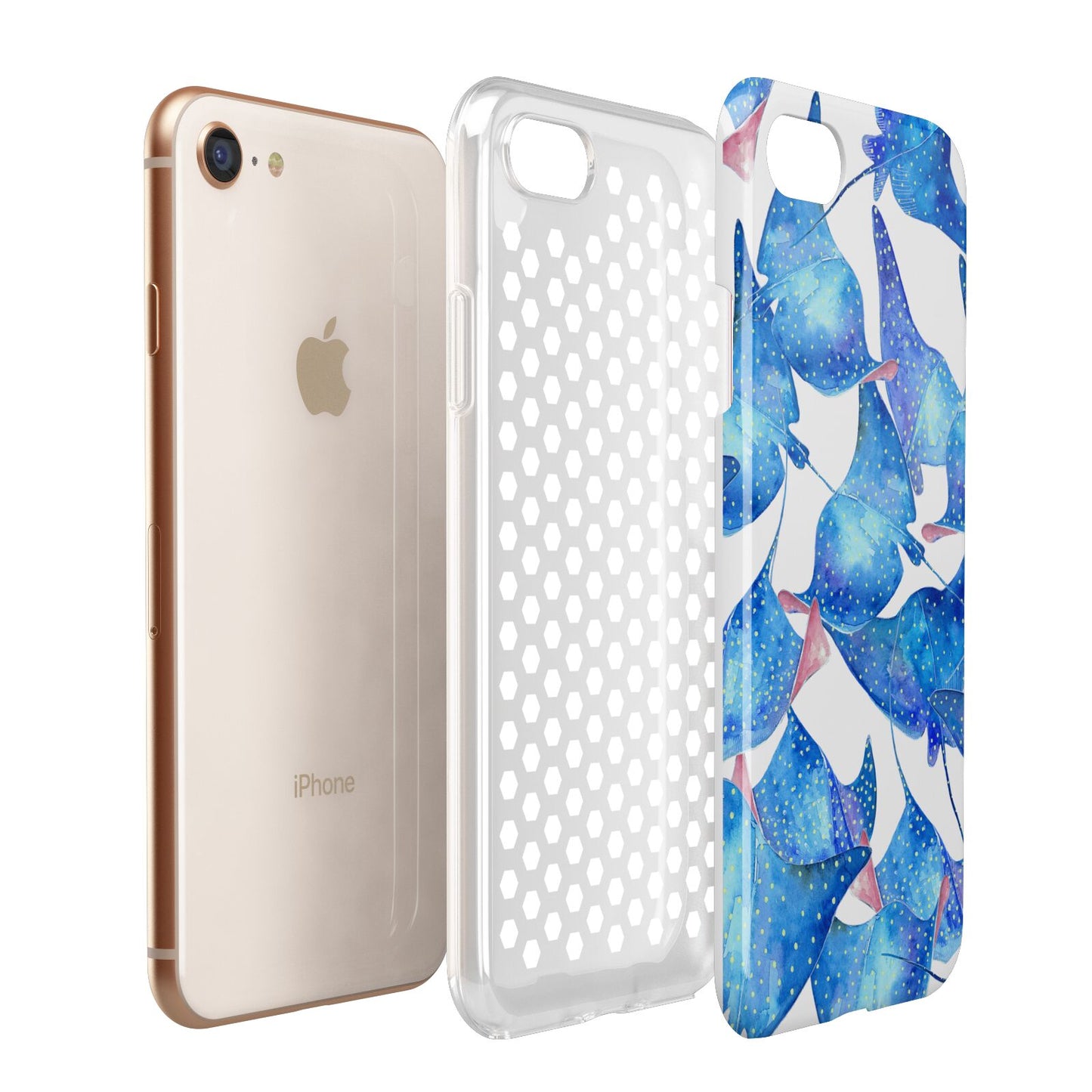 Devil Fish Apple iPhone 7 8 3D Tough Case Expanded View