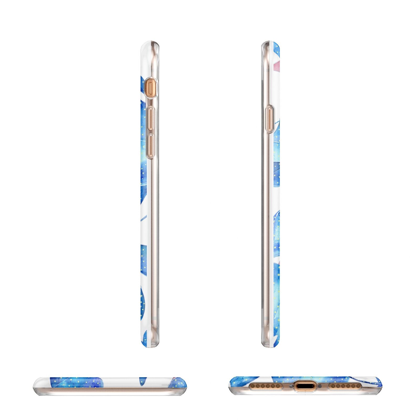 Devil Fish Apple iPhone 7 8 3D Wrap Tough Case Alternative Image Angles