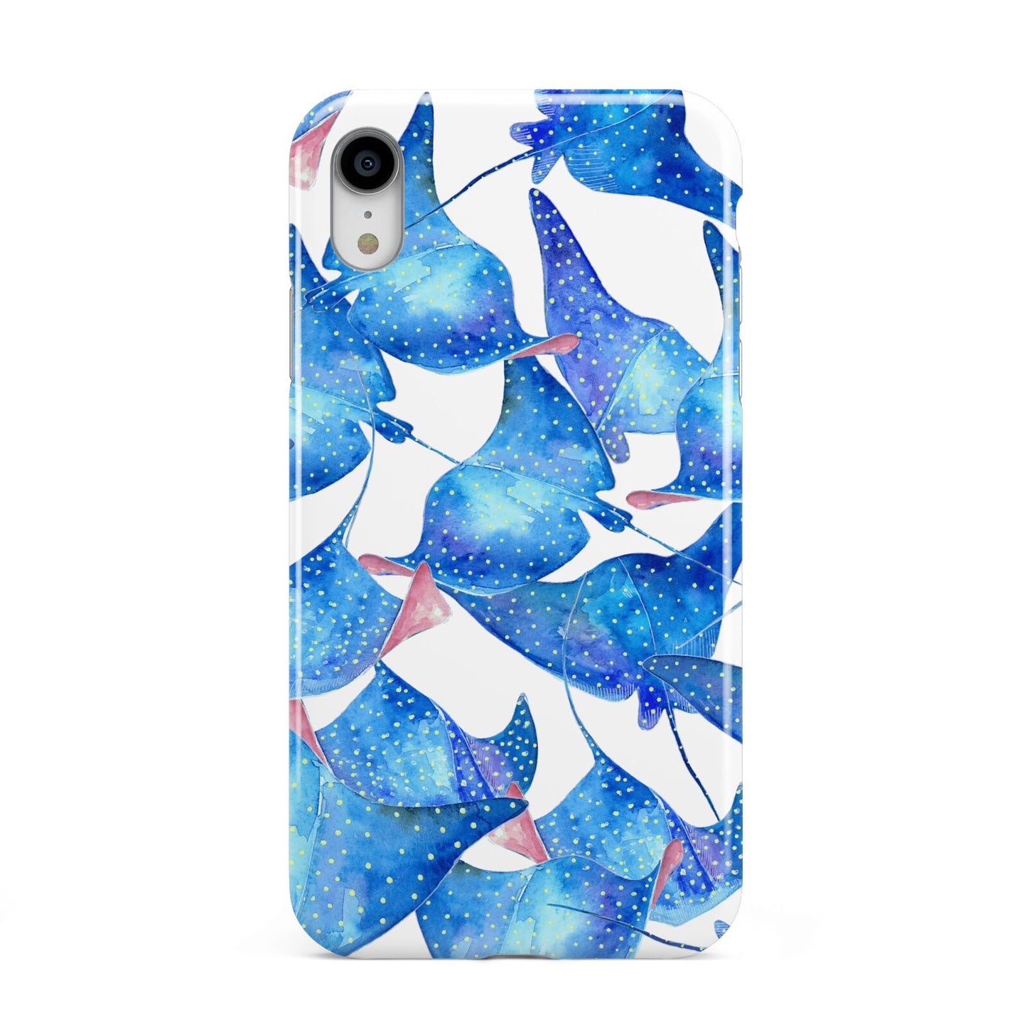 Devil Fish Apple iPhone XR White 3D Tough Case