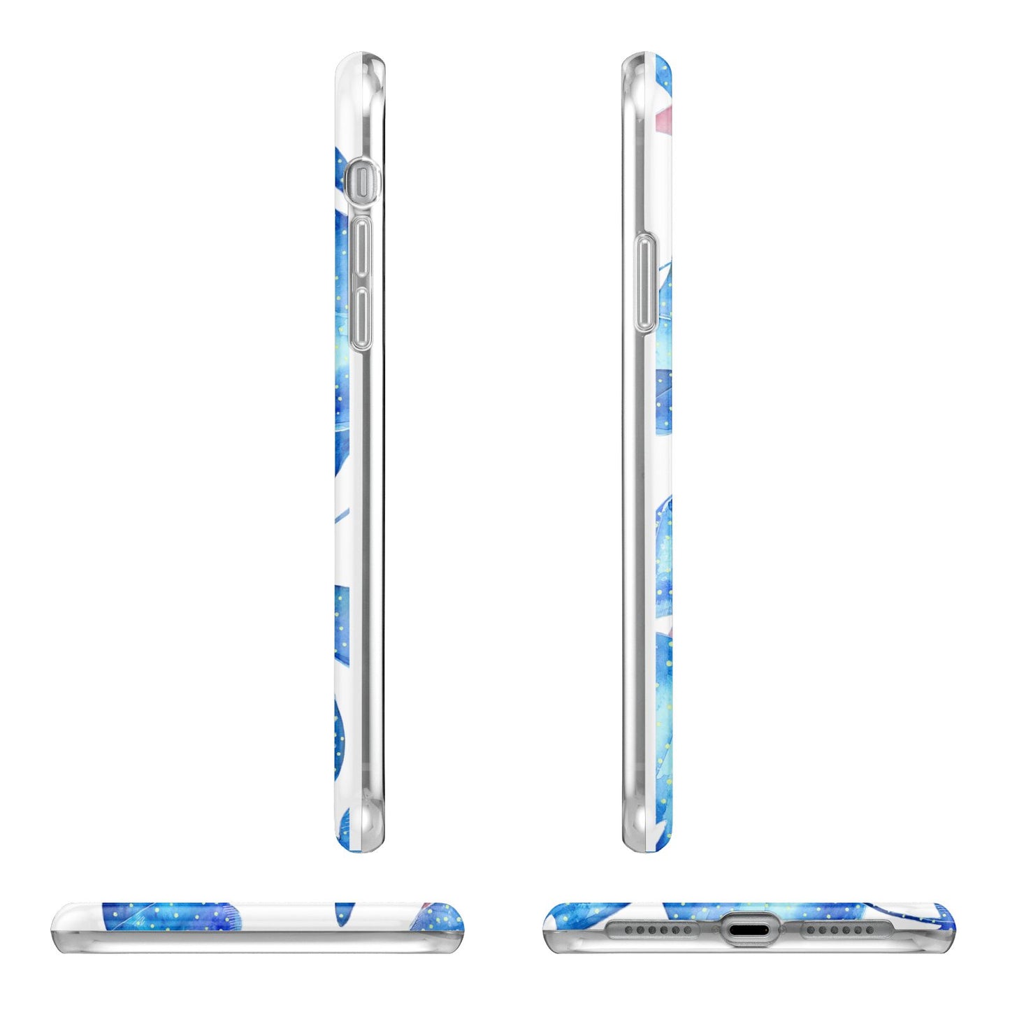 Devil Fish Apple iPhone XR in White with 3D Wrap Tough Case Alternative Image Angles