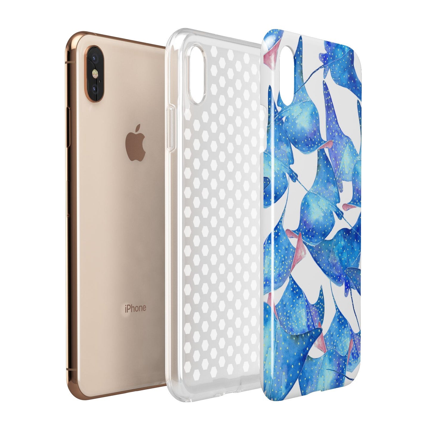 Devil Fish Apple iPhone Xs Max 3D Tough Case Expanded View