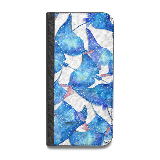 Devil Fish Vegan Leather Flip iPhone Case