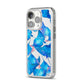 Devil Fish iPhone 14 Pro Clear Tough Case Silver Angled Image