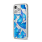 Devil Fish iPhone 14 Pro Max Glitter Tough Case Silver Angled Image