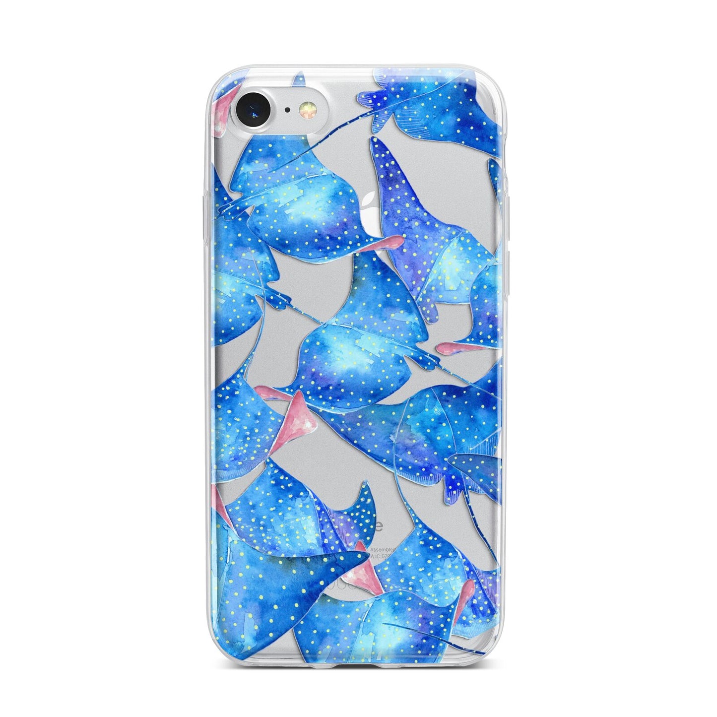 Devil Fish iPhone 7 Bumper Case on Silver iPhone