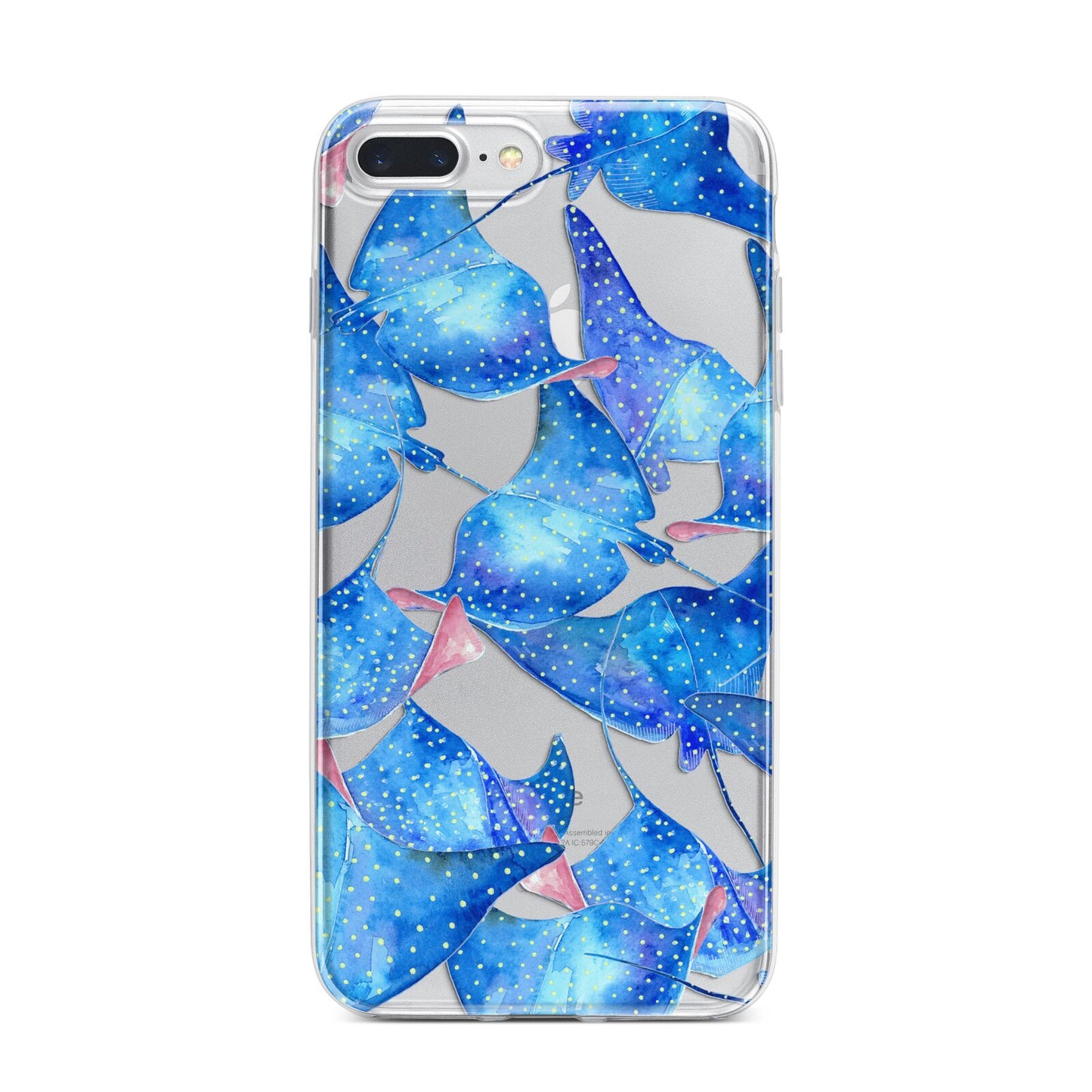 Devil Fish iPhone 7 Plus Bumper Case on Silver iPhone