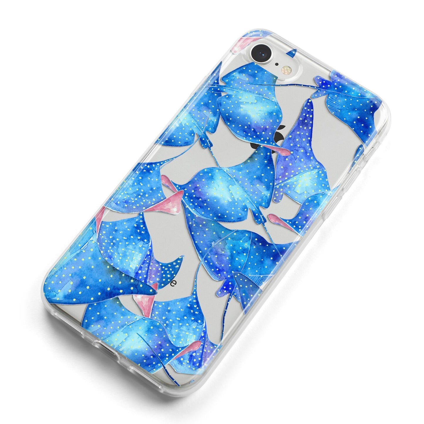 Devil Fish iPhone 8 Bumper Case on Silver iPhone Alternative Image