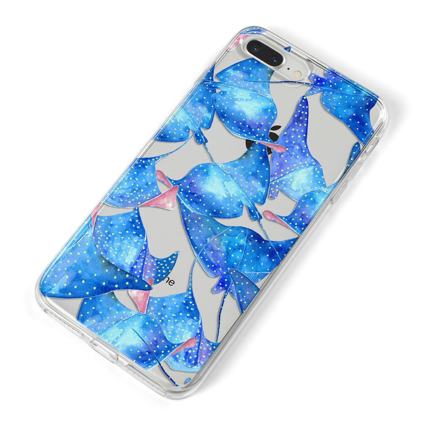 Devil Fish iPhone 8 Plus Bumper Case on Silver iPhone Alternative Image