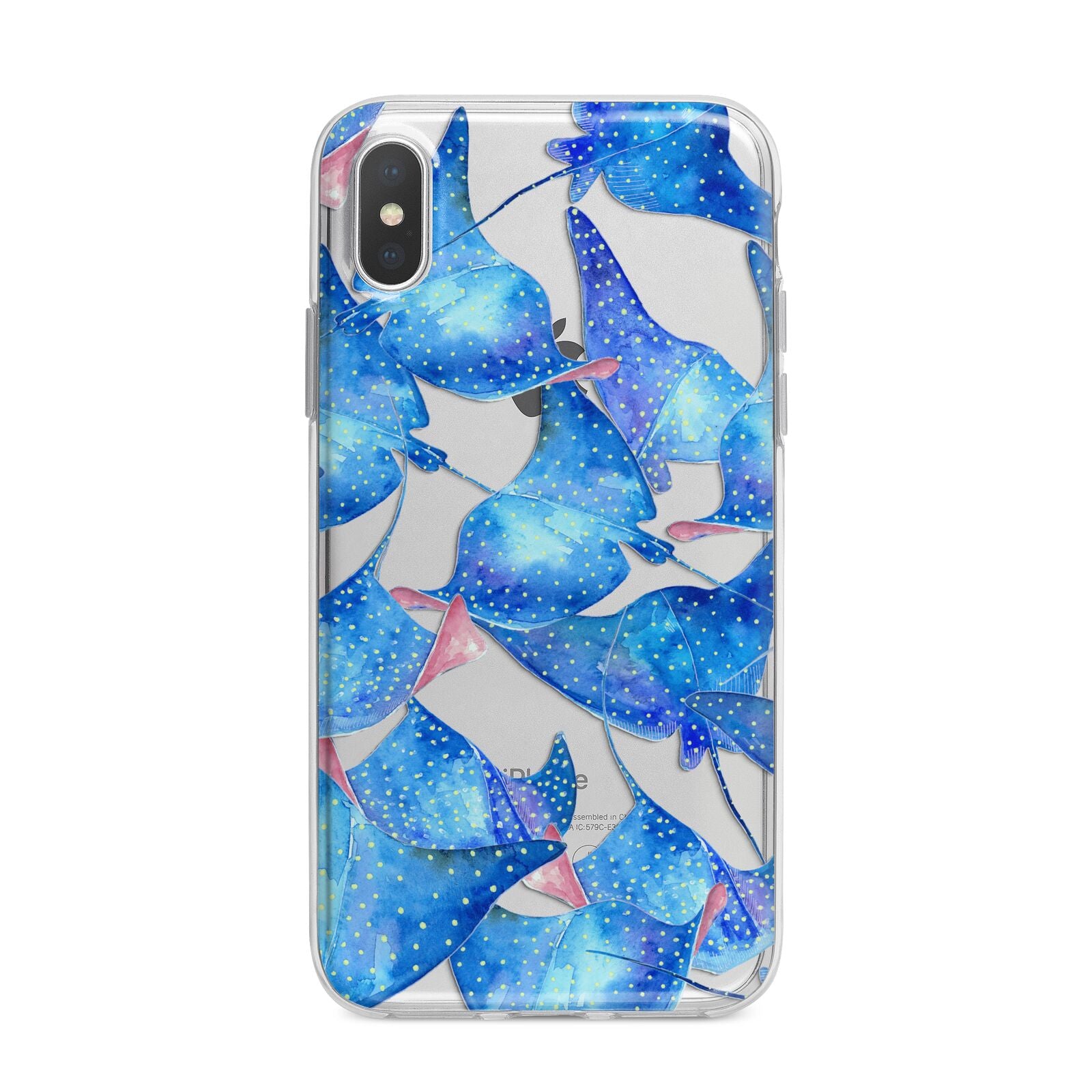 Devil Fish iPhone X Bumper Case on Silver iPhone Alternative Image 1