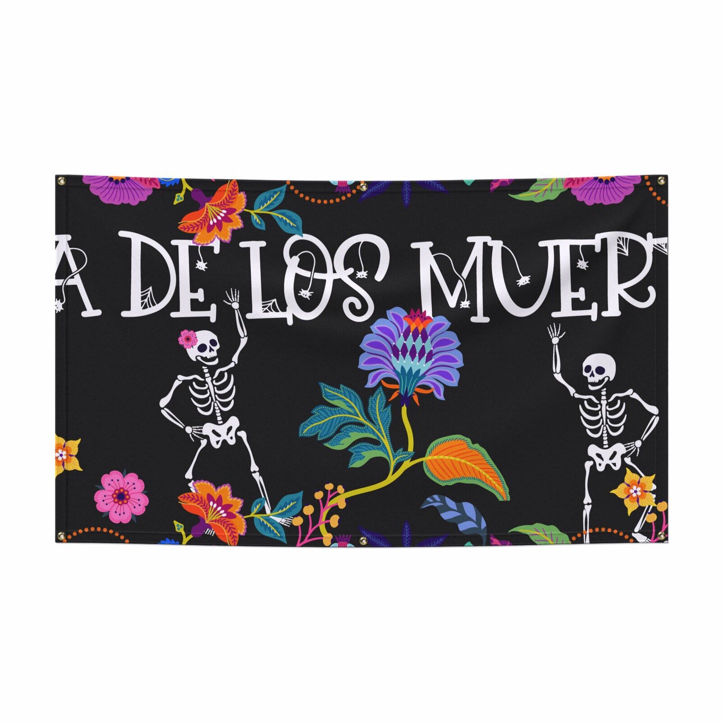 Dia de los Muertos 5x3 Vinly Banner with Grommets