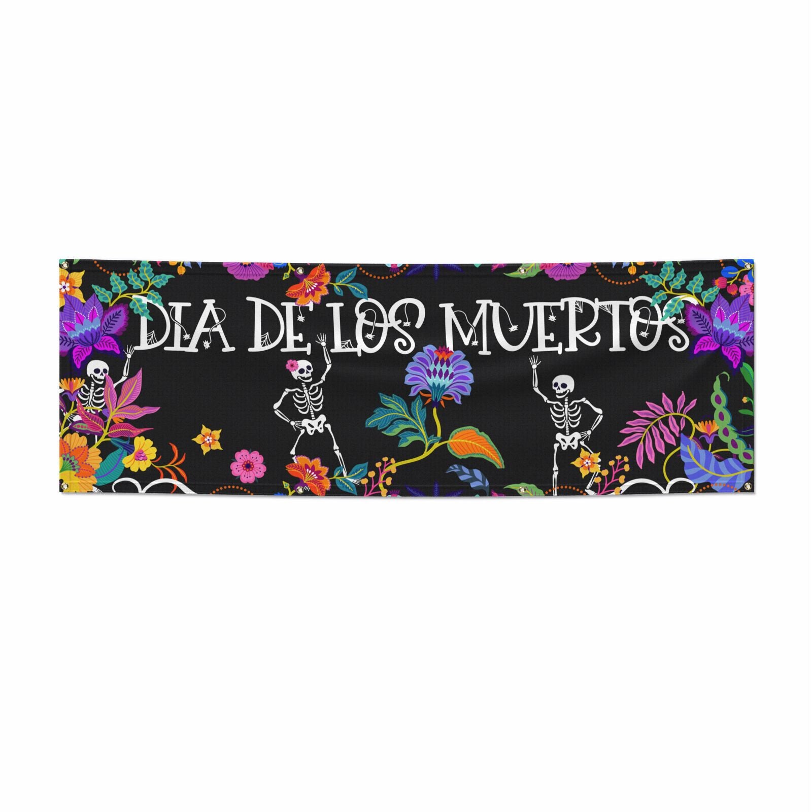 Dia de los Muertos 6x2 Vinly Banner with Grommets