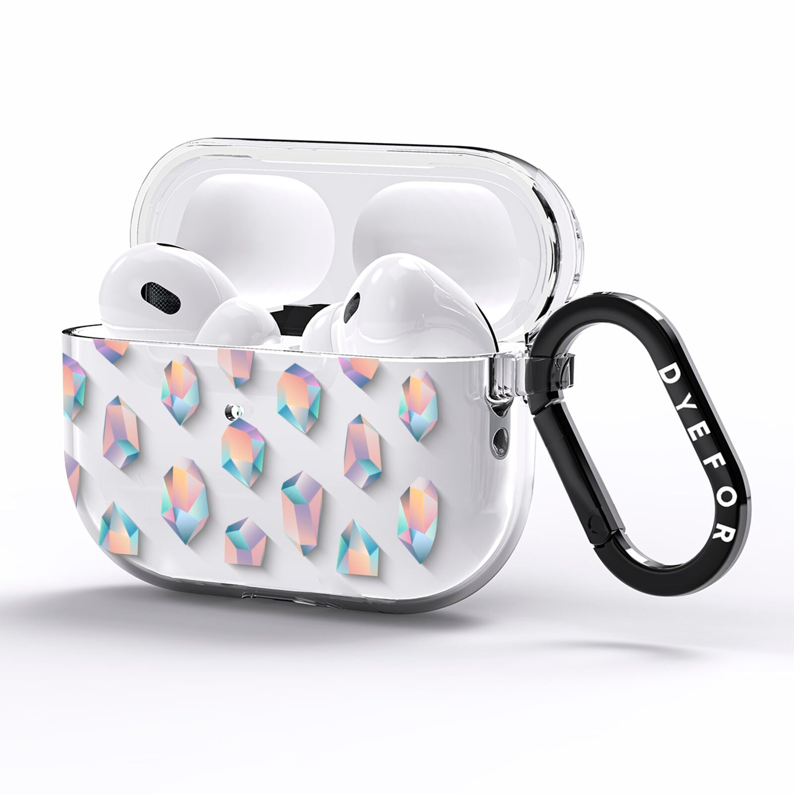 Diamond AirPods Pro Clear Case Side Image