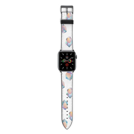 Diamond Apple Watch Strap with Space Grey Hardware