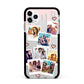 Digital Hearts Photo Upload with Text Apple iPhone 11 Pro Max in Silver with Black Impact Case