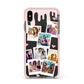 Digital Hearts Photo Upload with Text Apple iPhone Xs Max Impact Case Pink Edge on Black Phone