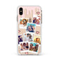 Digital Hearts Photo Upload with Text Apple iPhone Xs Max Impact Case White Edge on Gold Phone