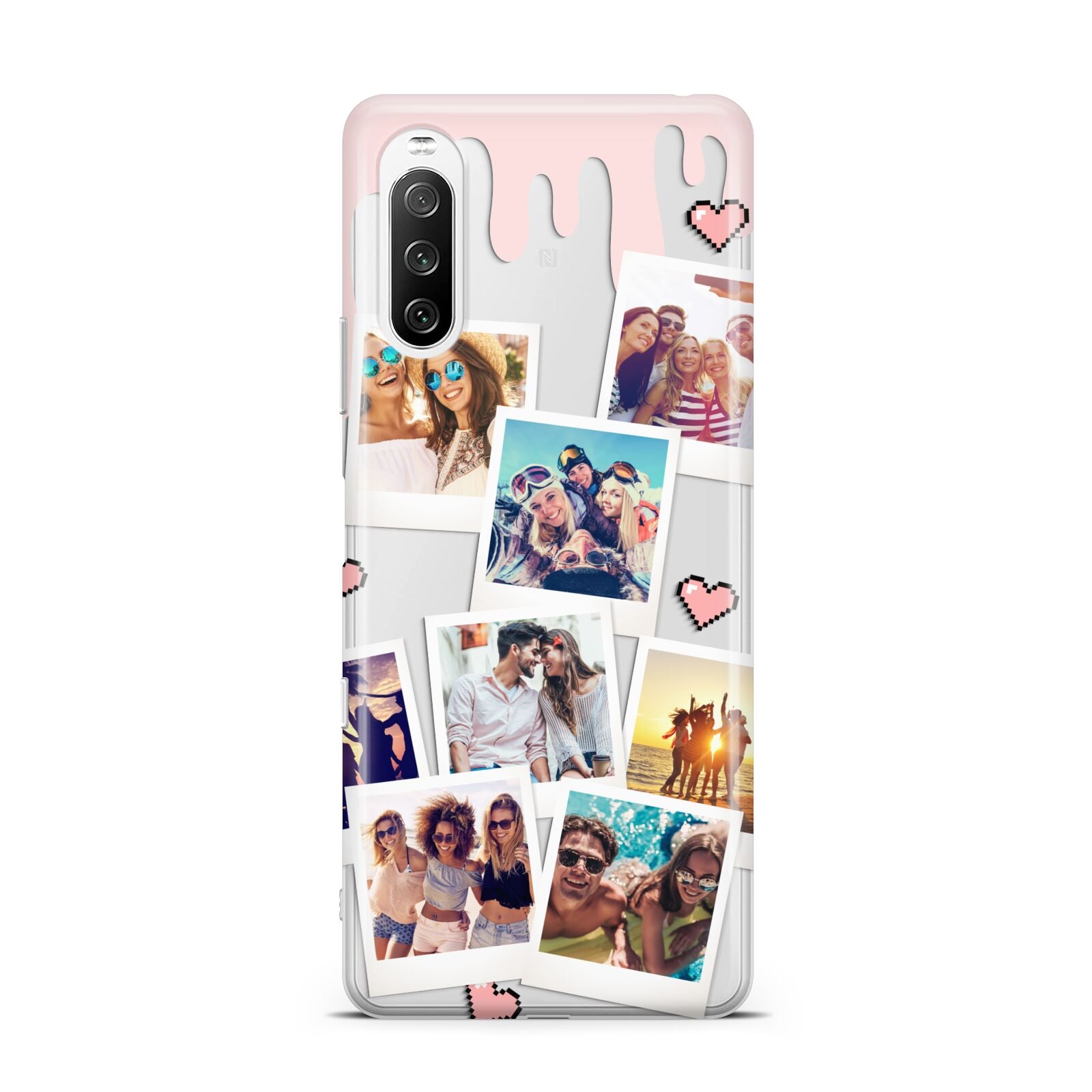 Digital Hearts Photo Upload with Text Sony Xperia 10 III Case