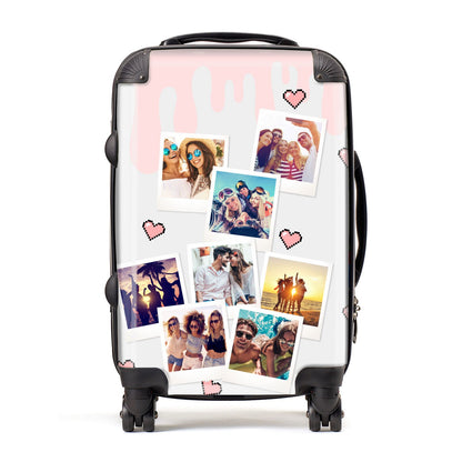 Digital Hearts Photo Upload with Text Suitcase