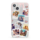 Digital Hearts Photo Upload with Text iPhone 13 Clear Bumper Case