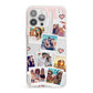 Digital Hearts Photo Upload with Text iPhone 13 Pro Max Clear Bumper Case