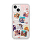 Digital Hearts Photo Upload with Text iPhone 14 Clear Tough Case Starlight