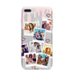 Digital Hearts Photo Upload with Text iPhone 7 Plus Bumper Case on Silver iPhone