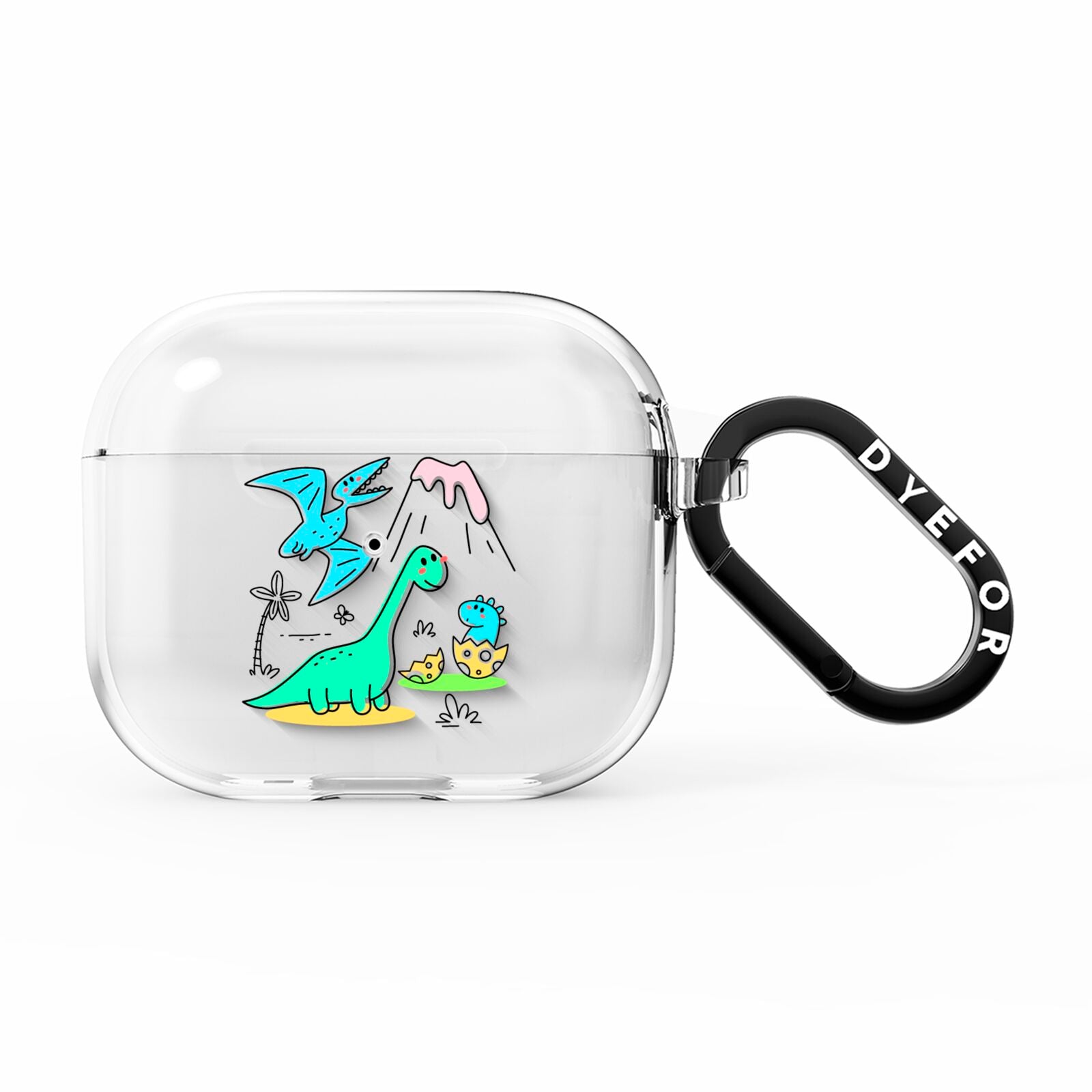 Dinosaur AirPods Clear Case 3rd Gen
