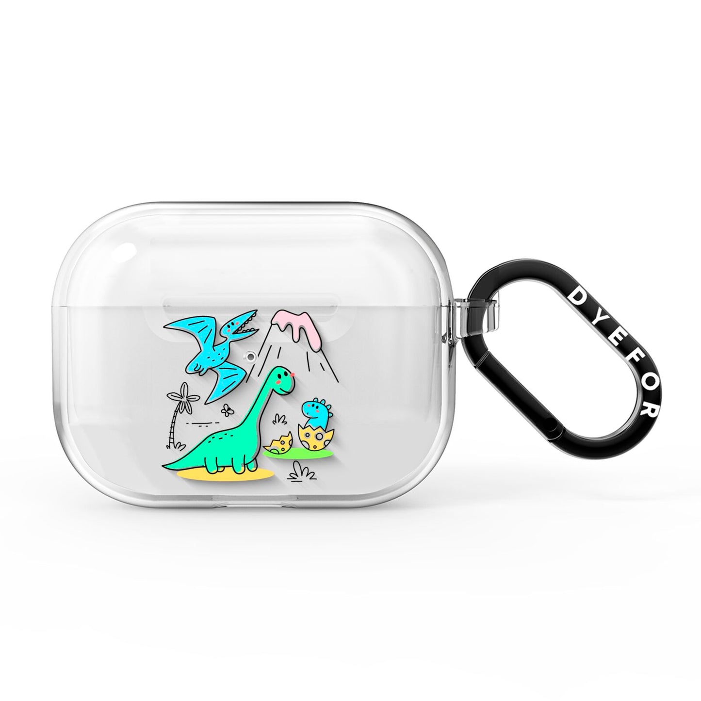 Dinosaur AirPods Pro Clear Case
