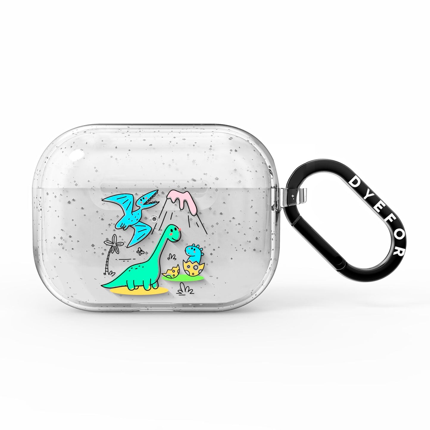 Dinosaur AirPods Pro Glitter Case