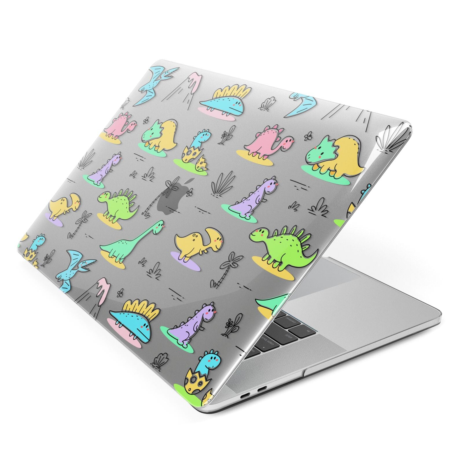 Dinosaur Apple MacBook Case Side View