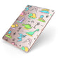 Dinosaur Apple iPad Case on Rose Gold iPad Side View