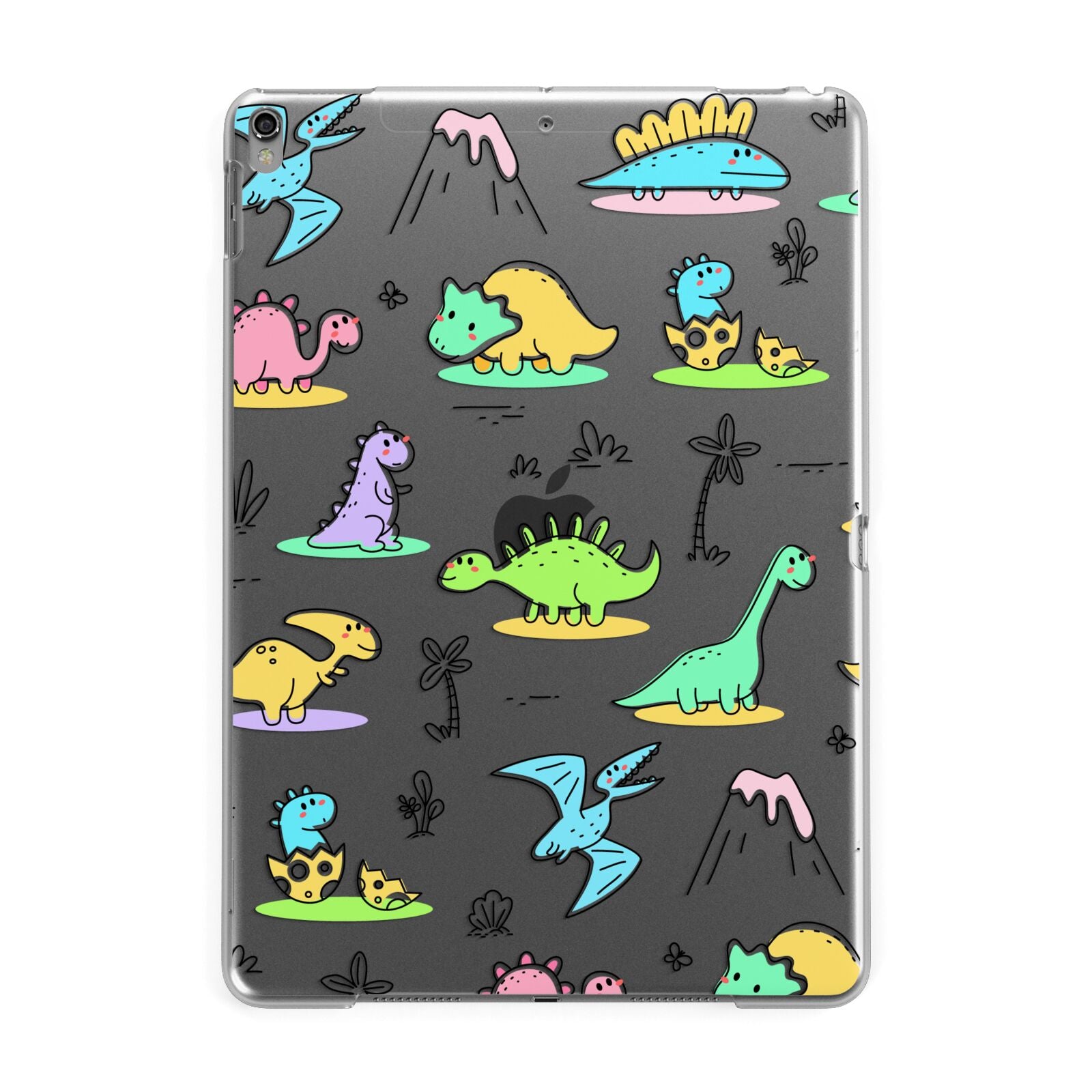 Dinosaur Apple iPad Grey Case