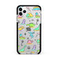 Dinosaur Apple iPhone 11 Pro Max in Silver with Black Impact Case