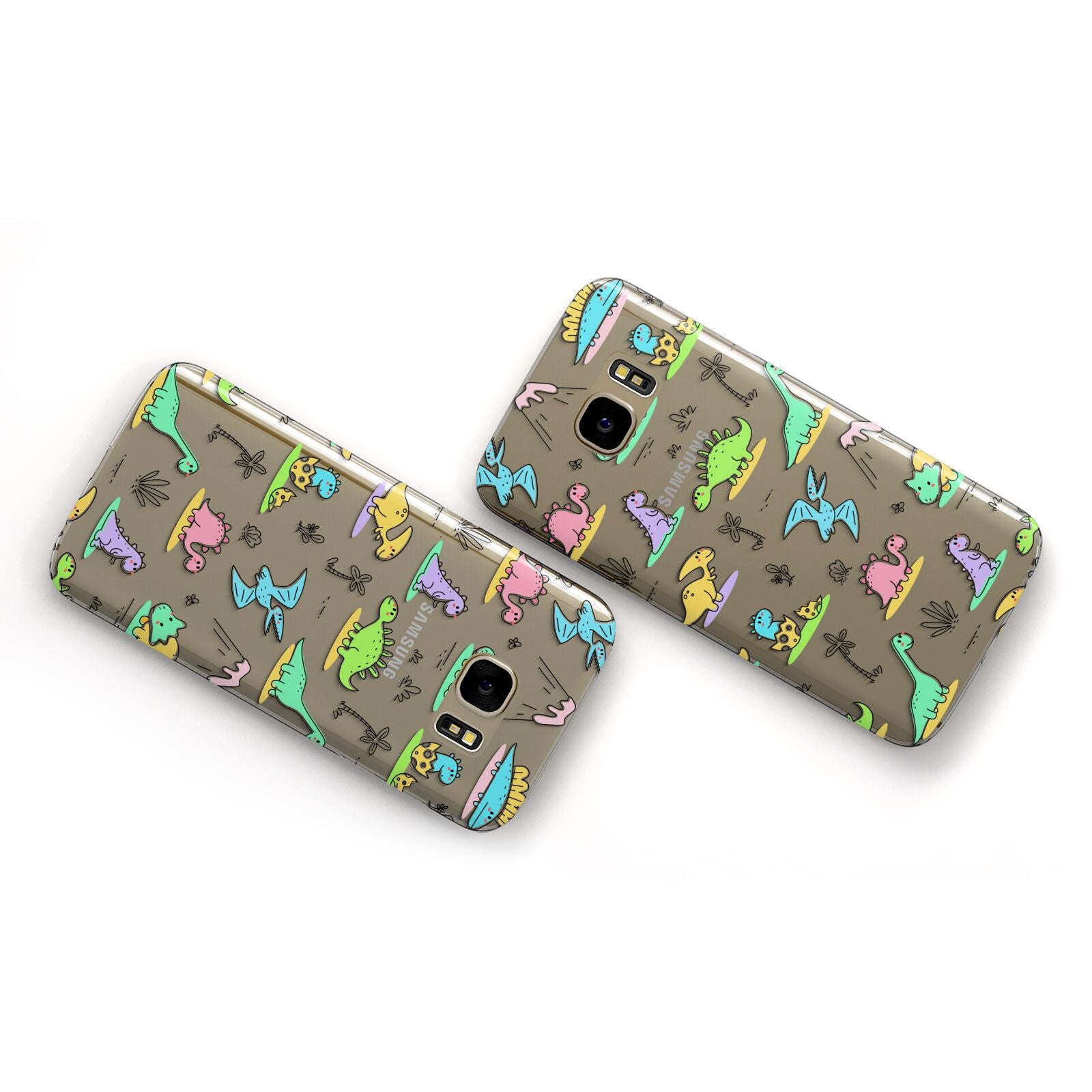 Dinosaur Samsung Galaxy Case Flat Overview