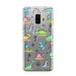 Dinosaur Samsung Galaxy S9 Plus Case on Silver phone