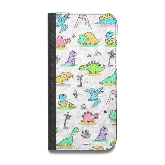 Dinosaur Vegan Leather Flip Samsung Case