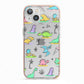 Dinosaur iPhone 13 TPU Impact Case with Pink Edges