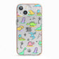 Dinosaur iPhone 13 TPU Impact Case with Pink Edges