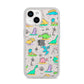 Dinosaur iPhone 14 Glitter Tough Case Starlight