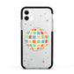 Disco Ball Apple iPhone 11 in White with Black Impact Case