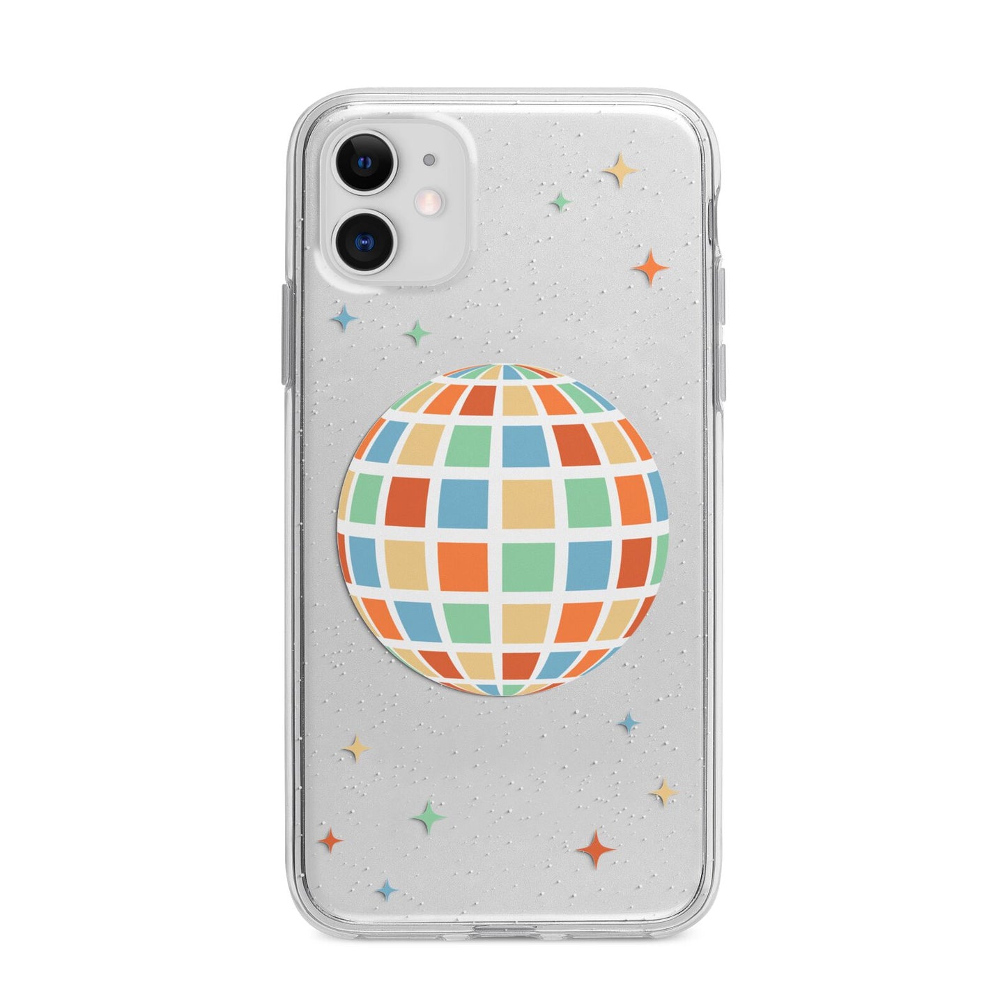 Disco Ball Apple iPhone 11 in White with Bumper Case