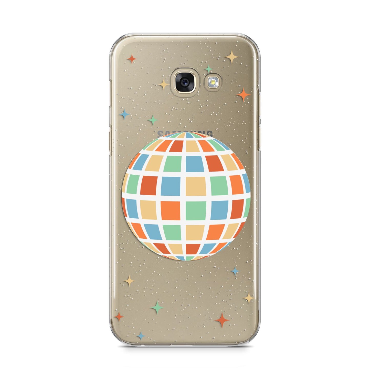 Disco Ball Samsung Galaxy A5 2017 Case on gold phone