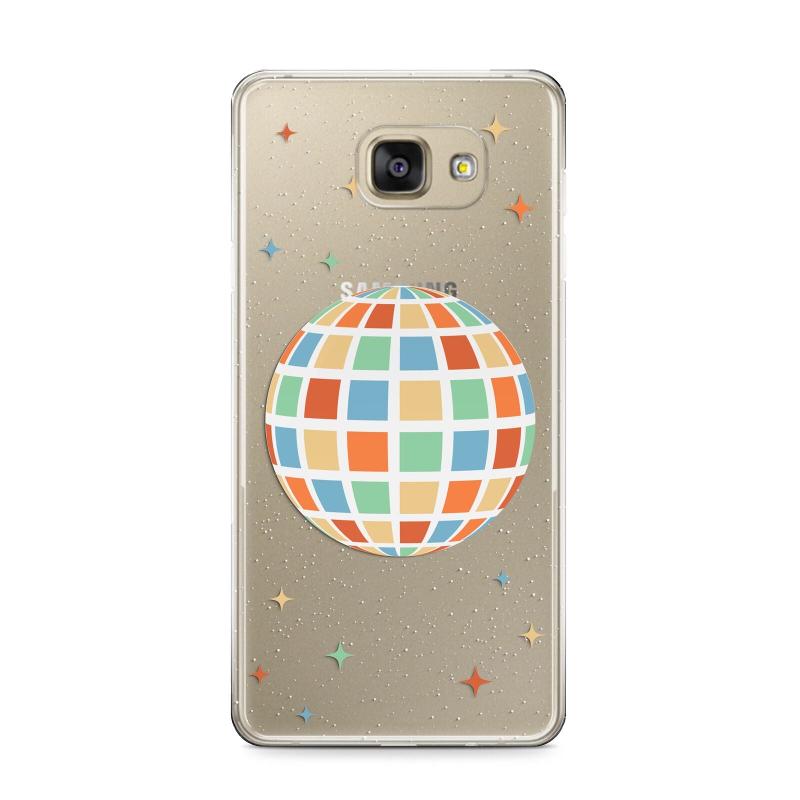 Disco Ball Samsung Galaxy A9 2016 Case on gold phone