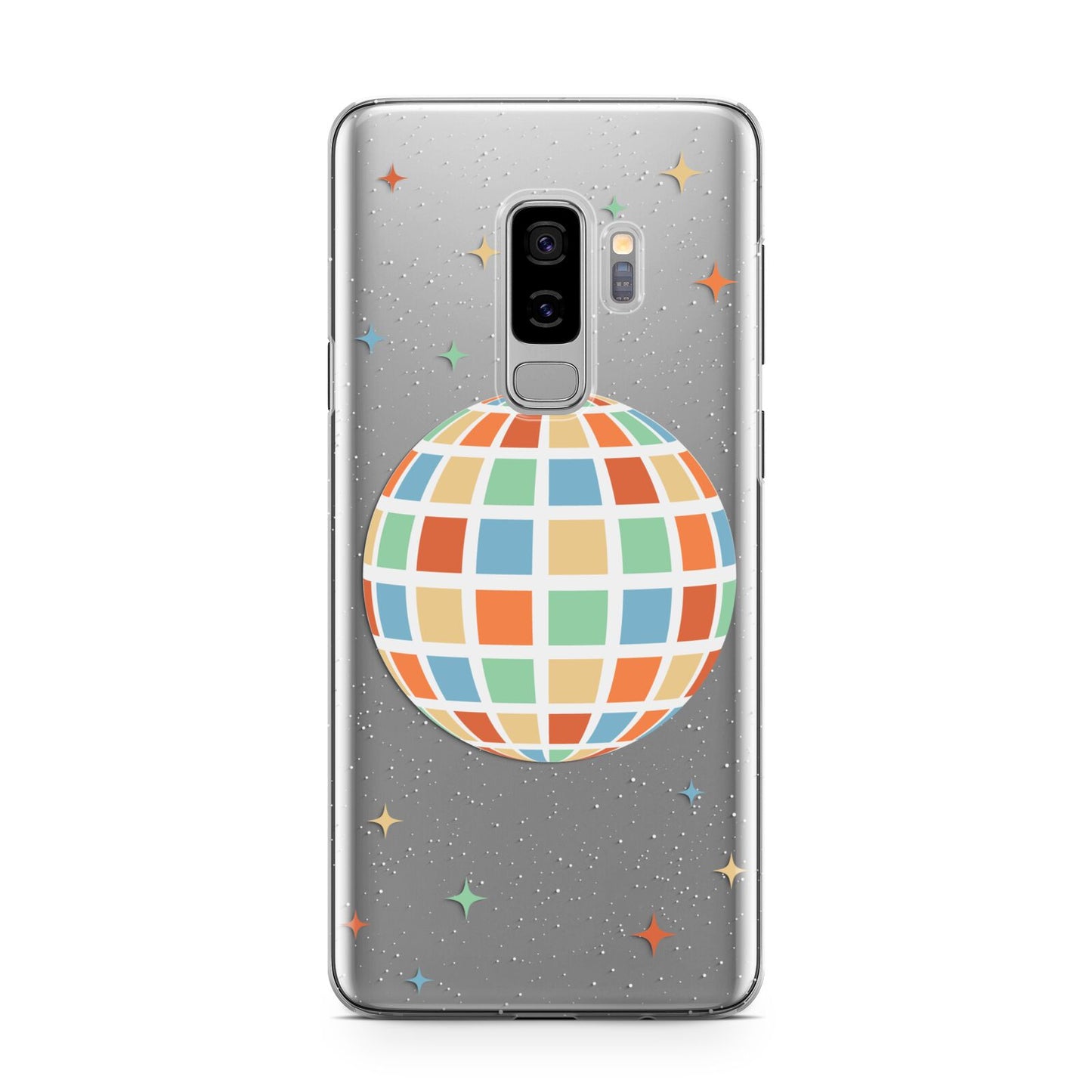 Disco Ball Samsung Galaxy S9 Plus Case on Silver phone