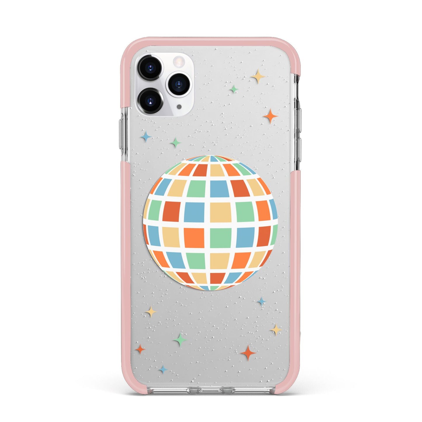 Disco Ball iPhone 11 Pro Max Impact Pink Edge Case