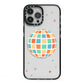 Disco Ball iPhone 13 Pro Max Black Impact Case on Silver phone